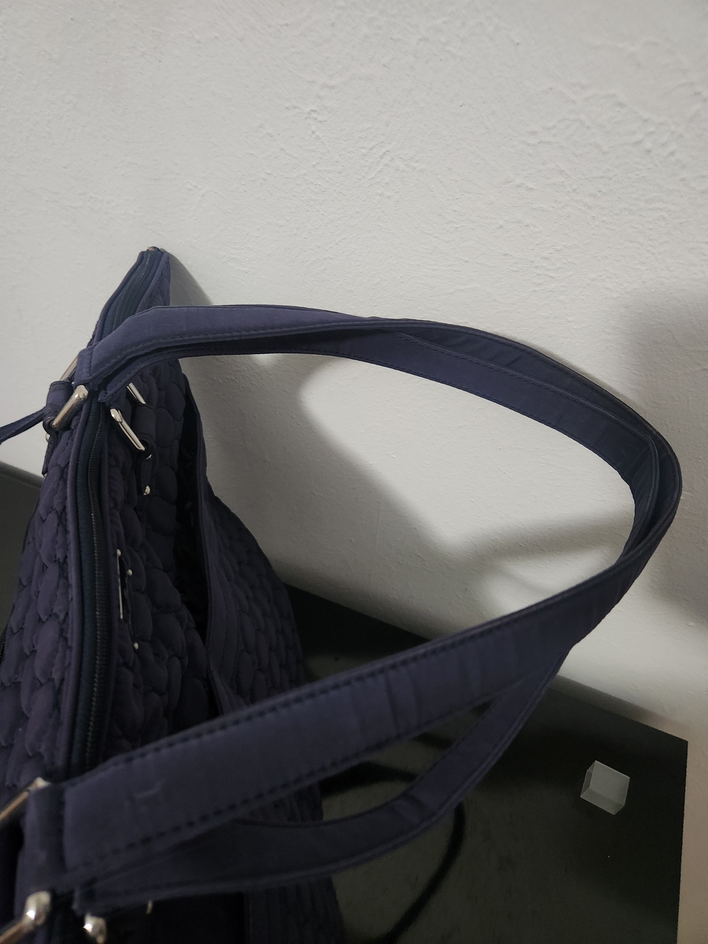 Vera Bradley Navy Quilted Tote Bag - Picture 10 of 10